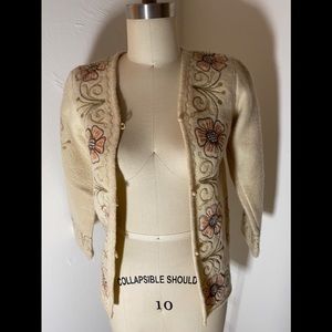 Vintage embroidered floral jacket